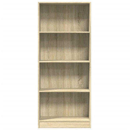 vidaXL Bücherregal Sonoma-Eiche 60x24x143 cm Holzwerkstoff