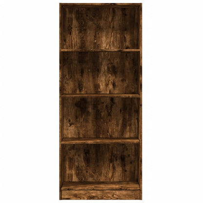 vidaXL Bücherregal Räuchereiche 60x24x143 cm Holzwerkstoff