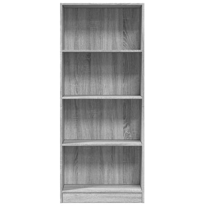 vidaXL Bücherregal Grau Sonoma 60x24x143 cm Holzwerkstoff
