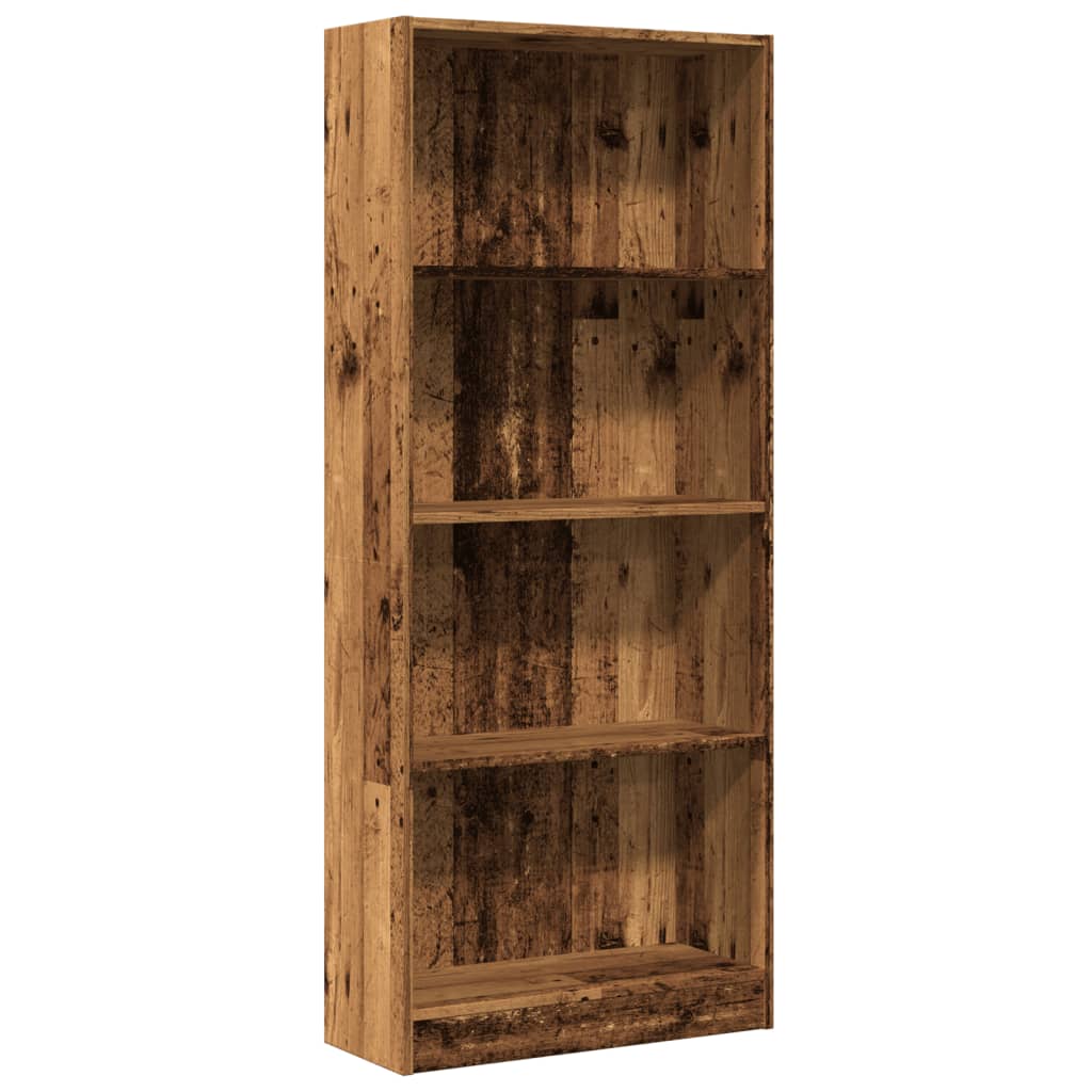 vidaXL Bibliothèque effet bois de récupération 60x24x143 cm Bois d'ingénierie