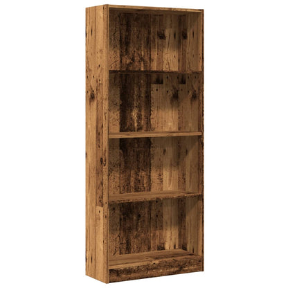 vidaXL Bibliothèque effet bois de récupération 60x24x143 cm Bois d'ingénierie