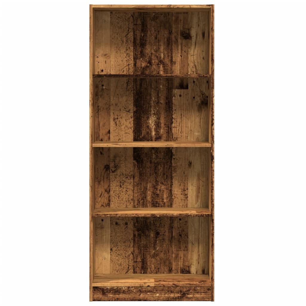 vidaXL Bibliothèque effet bois de récupération 60x24x143 cm Bois d'ingénierie