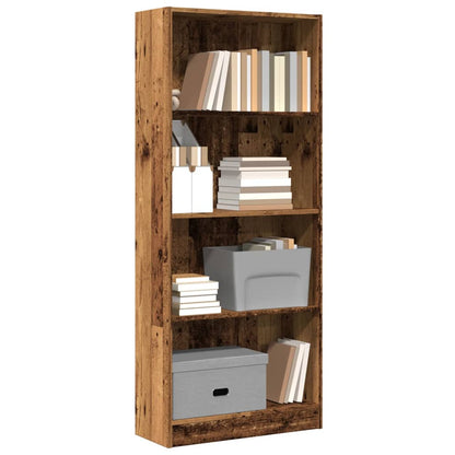vidaXL Bibliothèque effet bois de récupération 60x24x143 cm Bois d'ingénierie