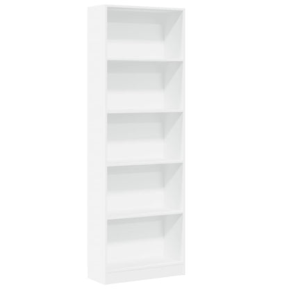 vidaXL Bücherregal Weiß 60 x 24 x 176 cm Holzwerkstoff