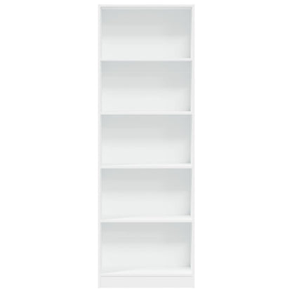 vidaXL Bücherregal Weiß 60 x 24 x 176 cm Holzwerkstoff