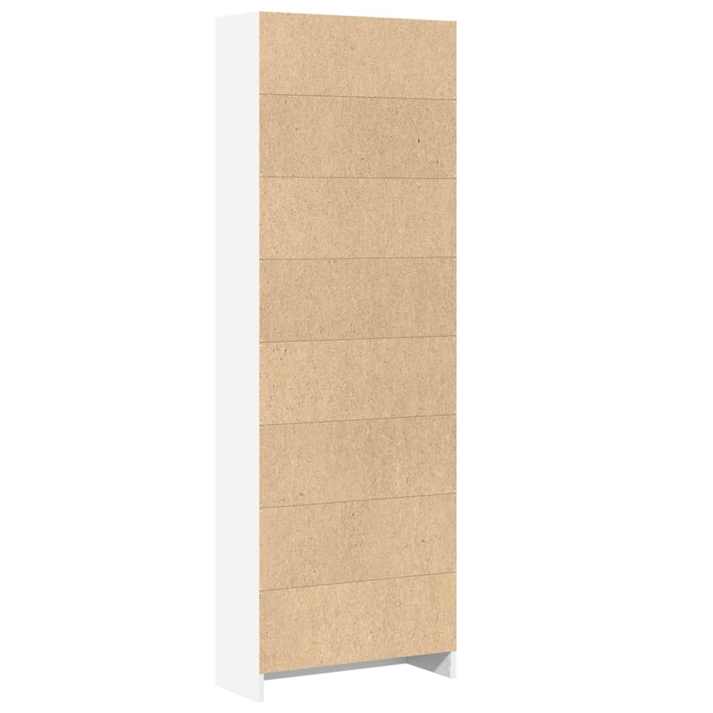 vidaXL Bücherregal Weiß 60 x 24 x 176 cm Holzwerkstoff