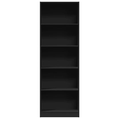 vidaXL Bibliothèque noir 60x24x176 cm Aggloméré