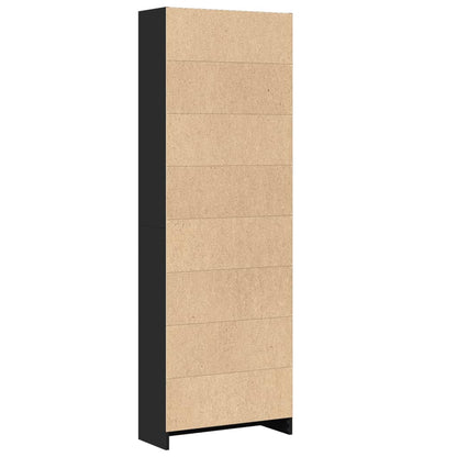 vidaXL Bibliothèque noir 60x24x176 cm Aggloméré