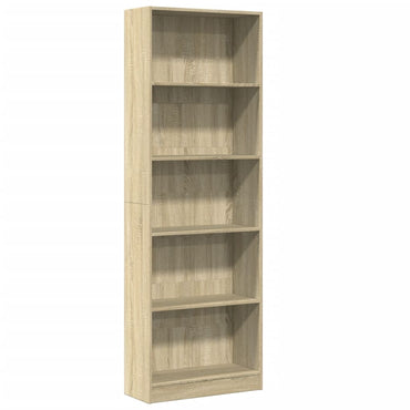 vidaXL Bücherregal Sonoma-Eiche 60x24x176 cm Holzwerkstoff