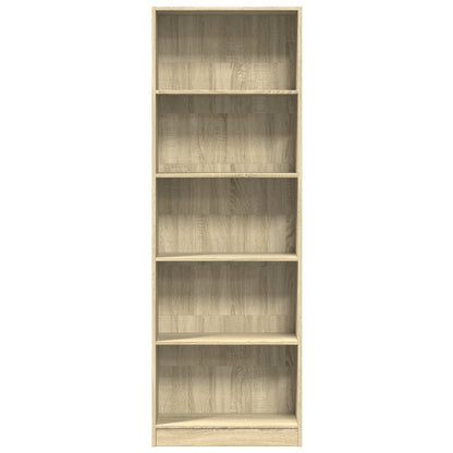 vidaXL Bücherregal Sonoma-Eiche 60x24x176 cm Holzwerkstoff