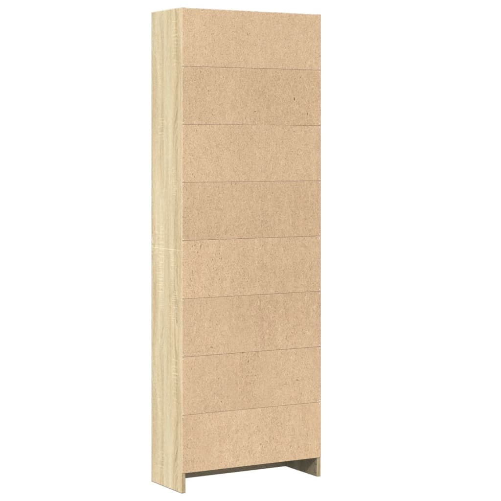 vidaXL Bücherregal Sonoma-Eiche 60x24x176 cm Holzwerkstoff