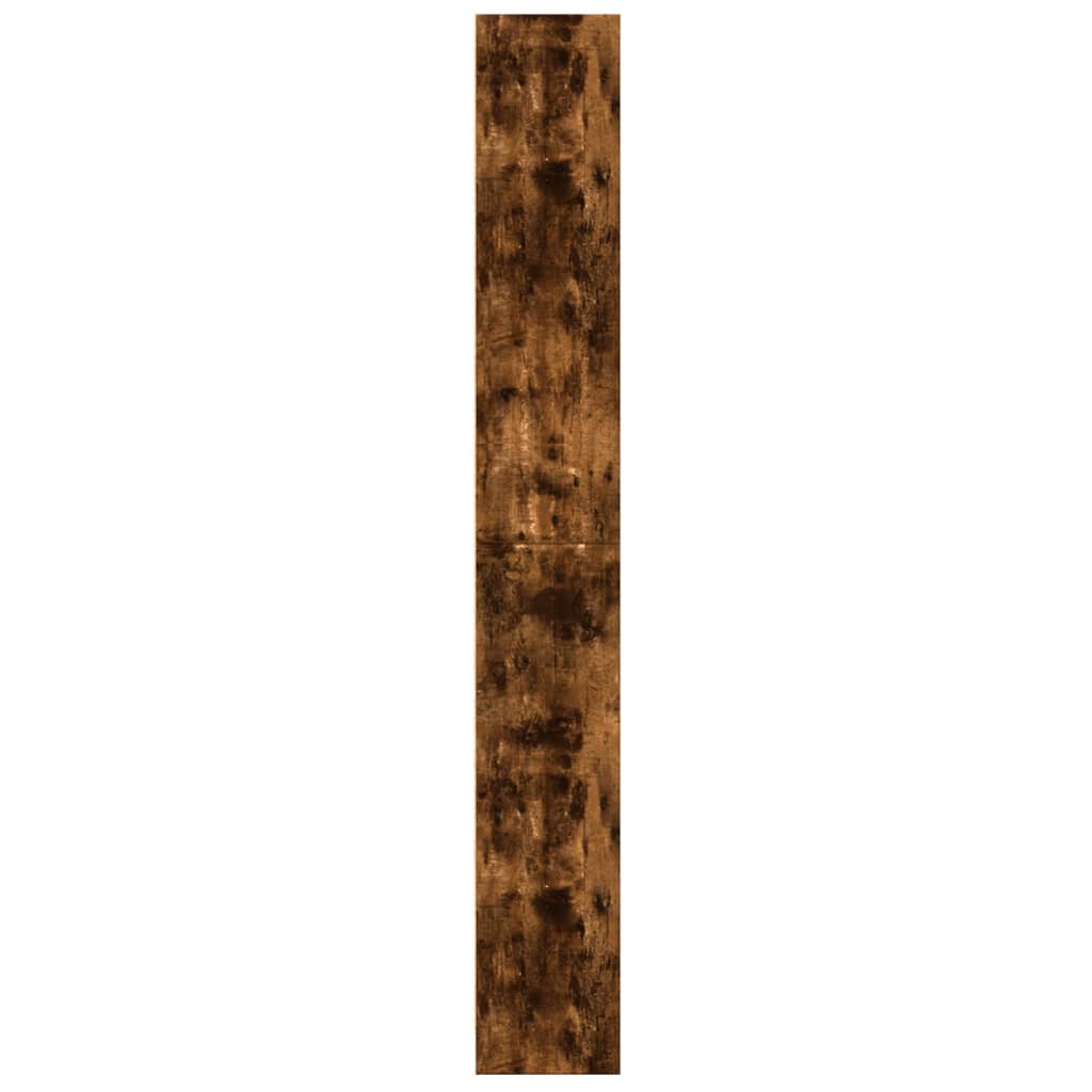 vidaXL Bibliothèque chêne fumé 60x24x176 cm bois d'ingénierie