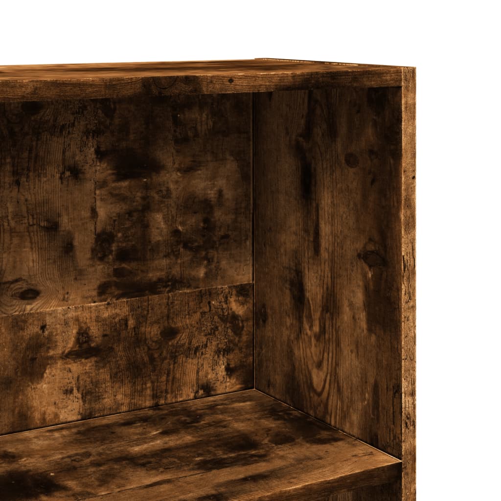 vidaXL Bibliothèque chêne fumé 60x24x176 cm bois d'ingénierie