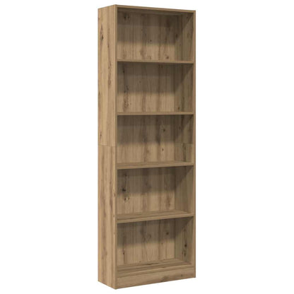 vidaXL Bibliothèque Chêne Artisan 60 x 24 x 176 cm Bois d'ingénierie