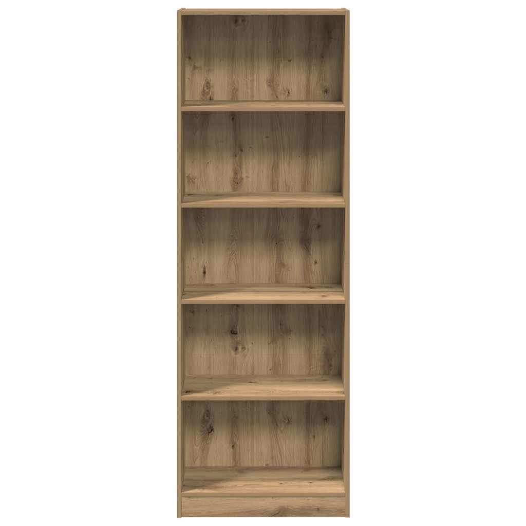 vidaXL Bibliothèque Chêne Artisan 60 x 24 x 176 cm Bois d'ingénierie