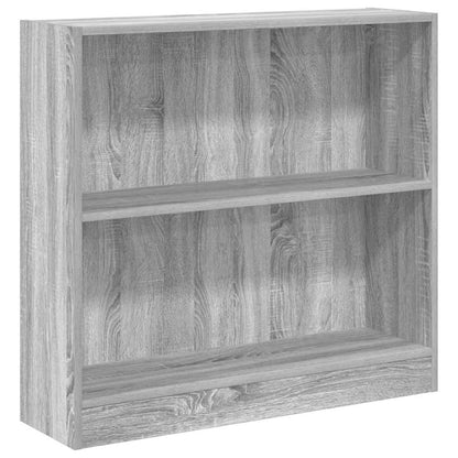 Bücherregal Grau Sonoma 80x24x76cm Holzwerkstoff