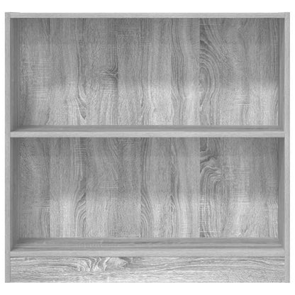 Bücherregal Grau Sonoma 80x24x76cm Holzwerkstoff