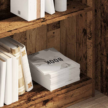 Bücherregal Altholz-Optik 80x24x76cm Holzwerkstoff