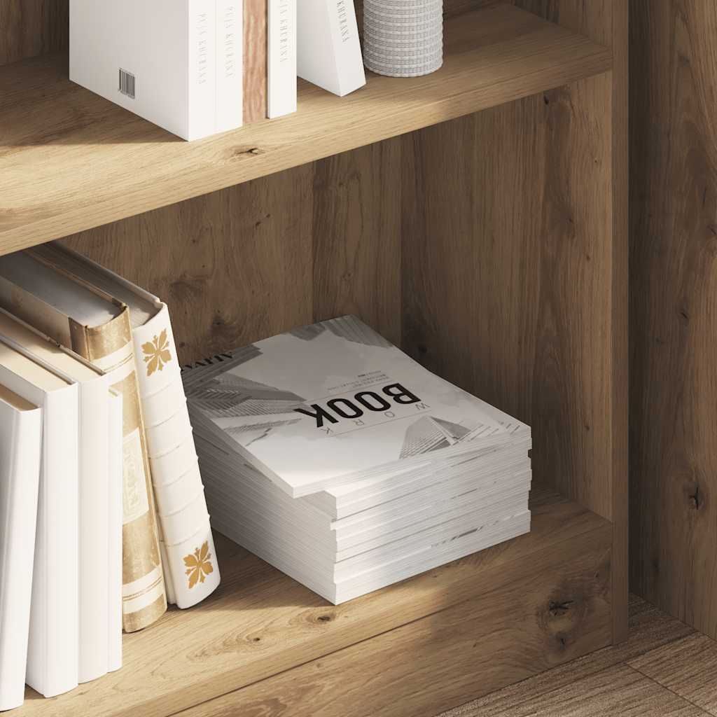 vidaXL Bücherregal Artisan-Eiche 80x24x76cm Holzwerkstoff