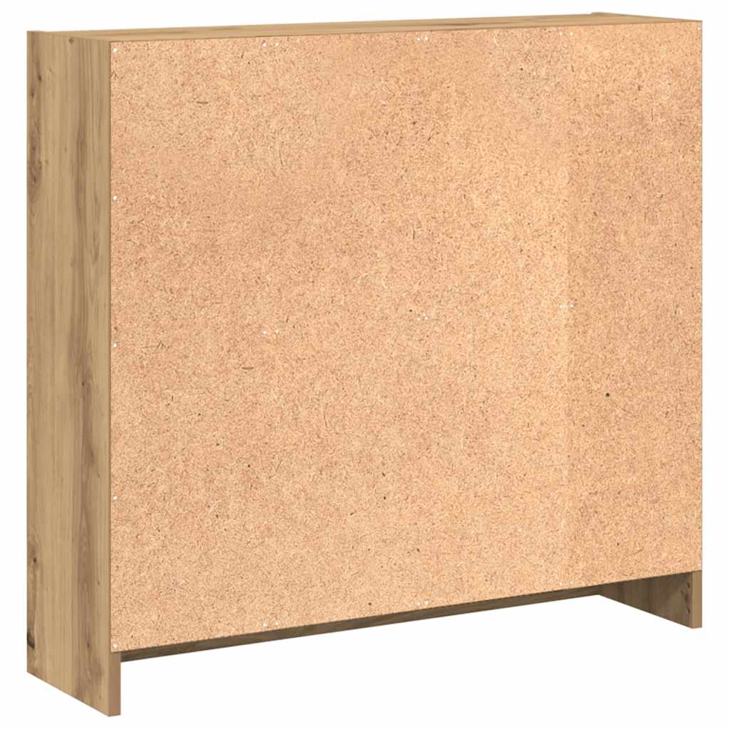 vidaXL Bücherregal Artisan-Eiche 80x24x76cm Holzwerkstoff