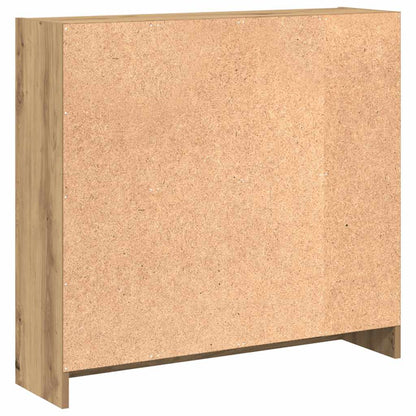 vidaXL Bücherregal Artisan-Eiche 80x24x76cm Holzwerkstoff