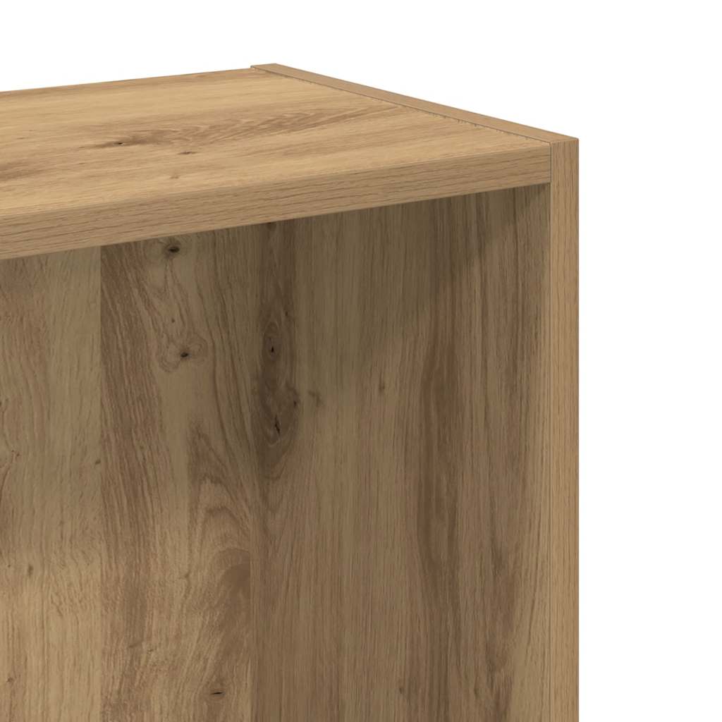 vidaXL Bücherregal Artisan-Eiche 80x24x76cm Holzwerkstoff