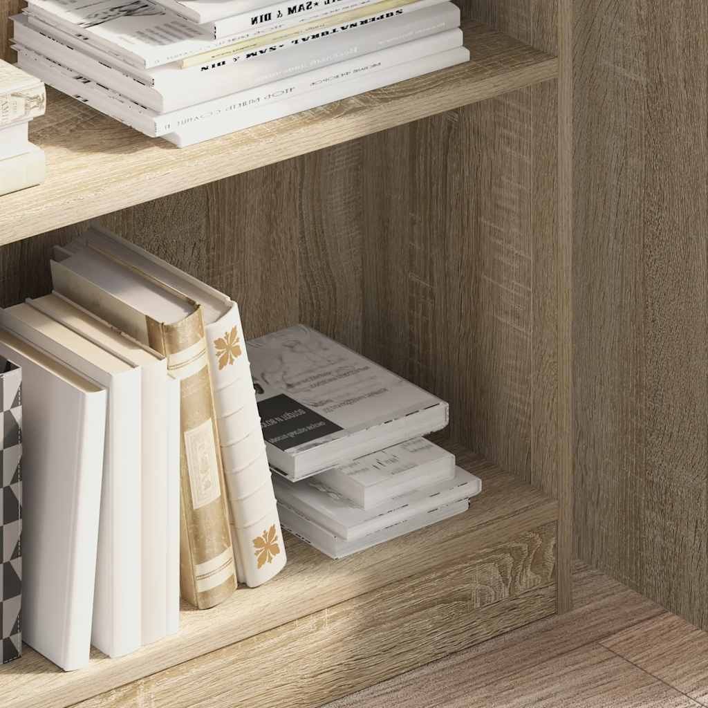 vidaXL Bücherregal Sonoma-Eiche 80x24x109 cm Holzwerkstoff