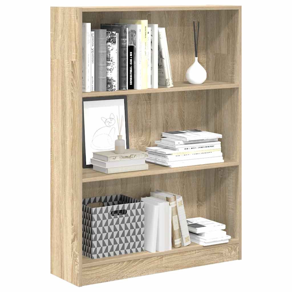 vidaXL Bücherregal Sonoma-Eiche 80x24x109 cm Holzwerkstoff