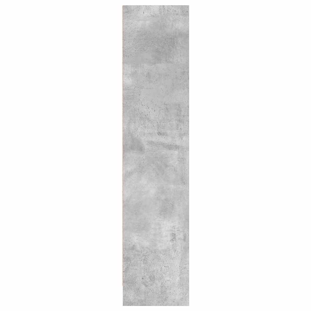 vidaXL Étagère à livres gris béton 80x24x109 cm, bois d'ingénierie
