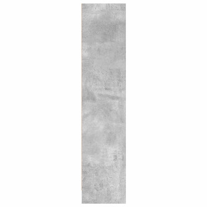 vidaXL Étagère à livres gris béton 80x24x109 cm, bois d'ingénierie