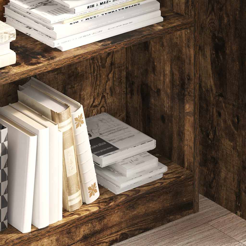 vidaXL Bücherregal Räuchereiche 80x24x109 cm Holzwerkstoff