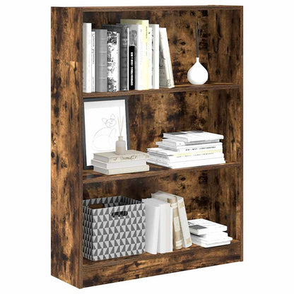 vidaXL Bücherregal Räuchereiche 80x24x109 cm Holzwerkstoff