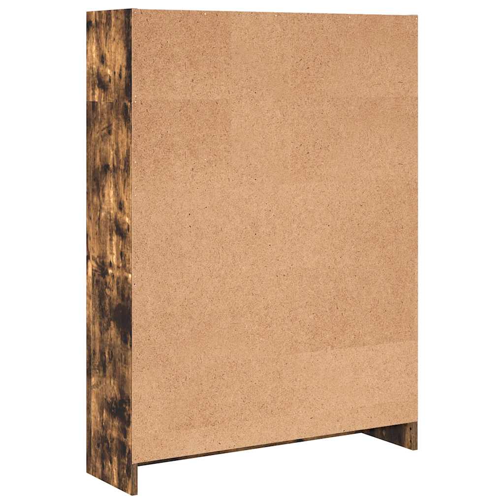 vidaXL Bücherregal Räuchereiche 80x24x109 cm Holzwerkstoff