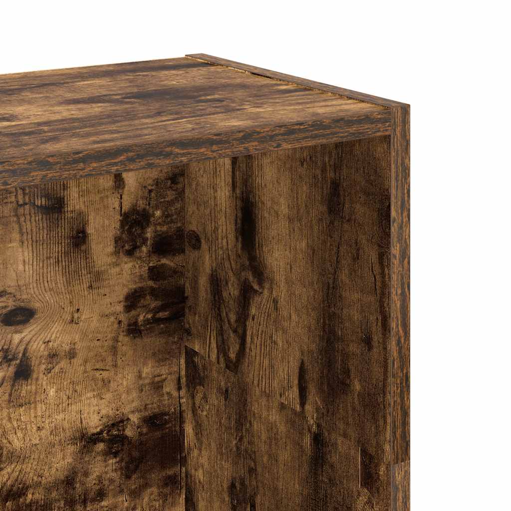 vidaXL Bücherregal Räuchereiche 80x24x109 cm Holzwerkstoff