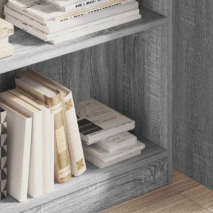 vidaXL Bücherregal Grau Sonoma 80x24x109 cm Holzwerkstoff