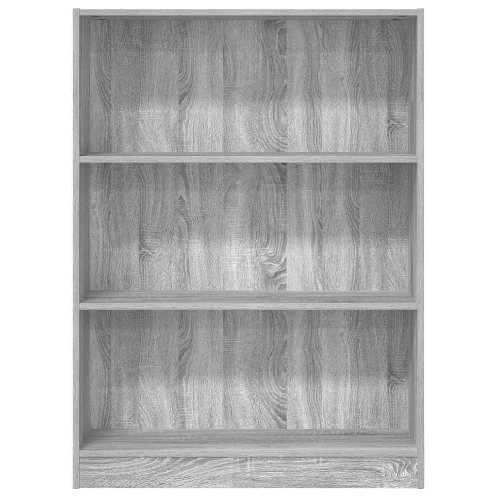 vidaXL Bücherregal Grau Sonoma 80x24x109 cm Holzwerkstoff