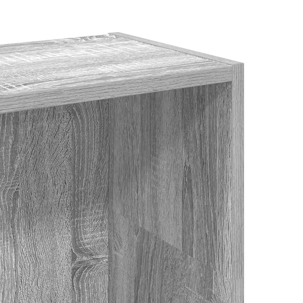 vidaXL Bücherregal Grau Sonoma 80x24x109 cm Holzwerkstoff