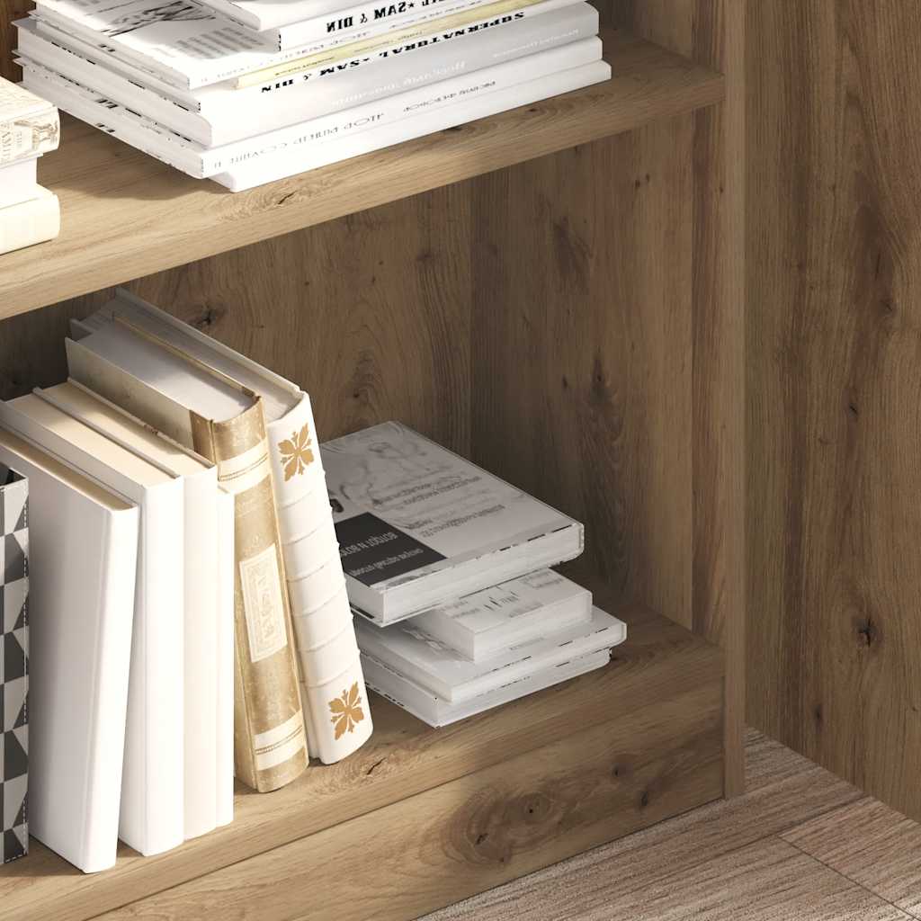 vidaXL Bücherregal Artisan-Eiche 80x24x109 cm Holzwerkstoff