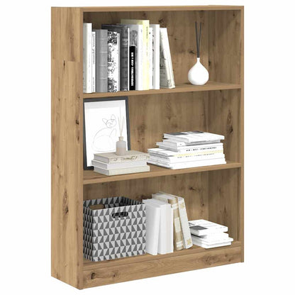 vidaXL Bücherregal Artisan-Eiche 80x24x109 cm Holzwerkstoff