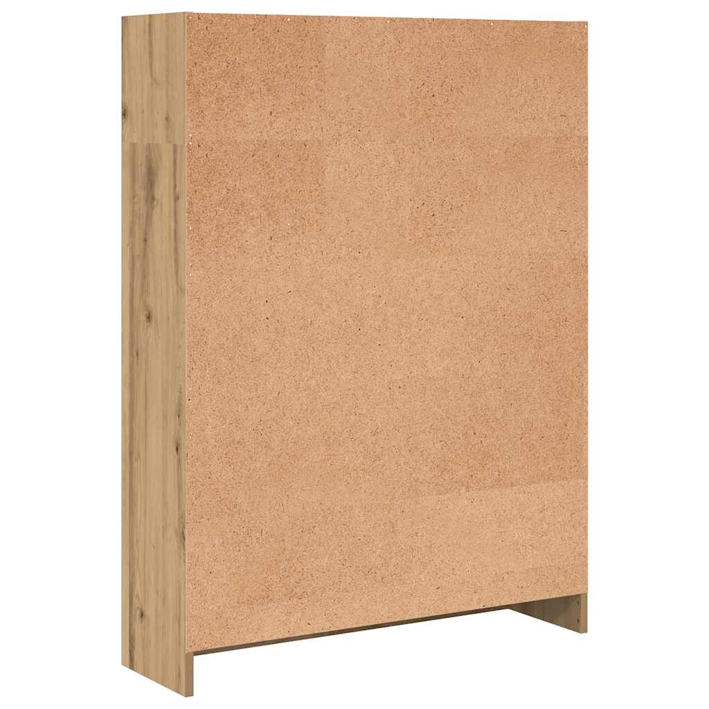 vidaXL Bücherregal Artisan-Eiche 80x24x109 cm Holzwerkstoff