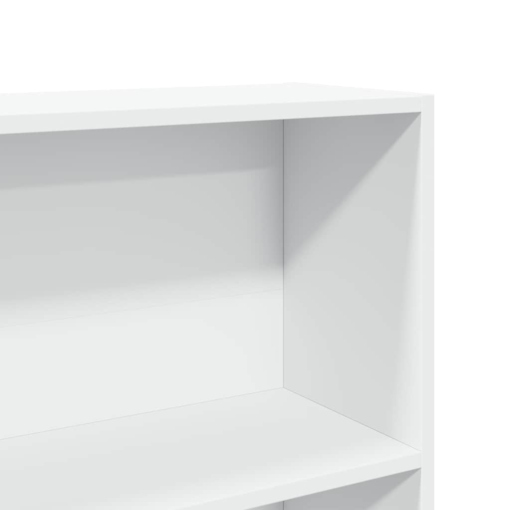 vidaXL Bibliothèque blanc 80x24x143 cm Bois d'ingénierie