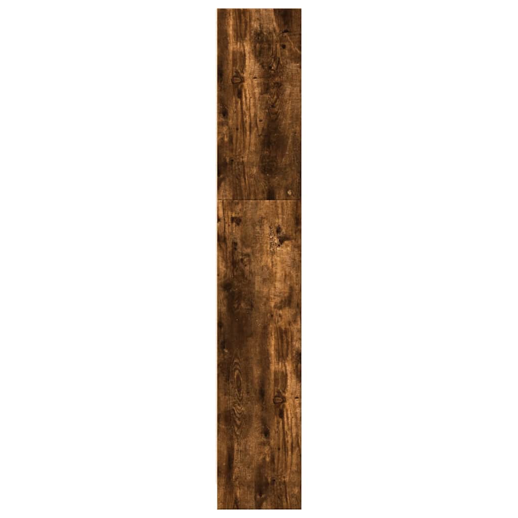 vidaXL Bibliothèque chêne fumé 80x24x143 cm Bois d'ingénierie
