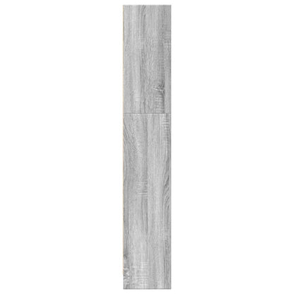 vidaXL Bücherregal Grau Sonoma 80x24x143 cm Holzwerkstoff