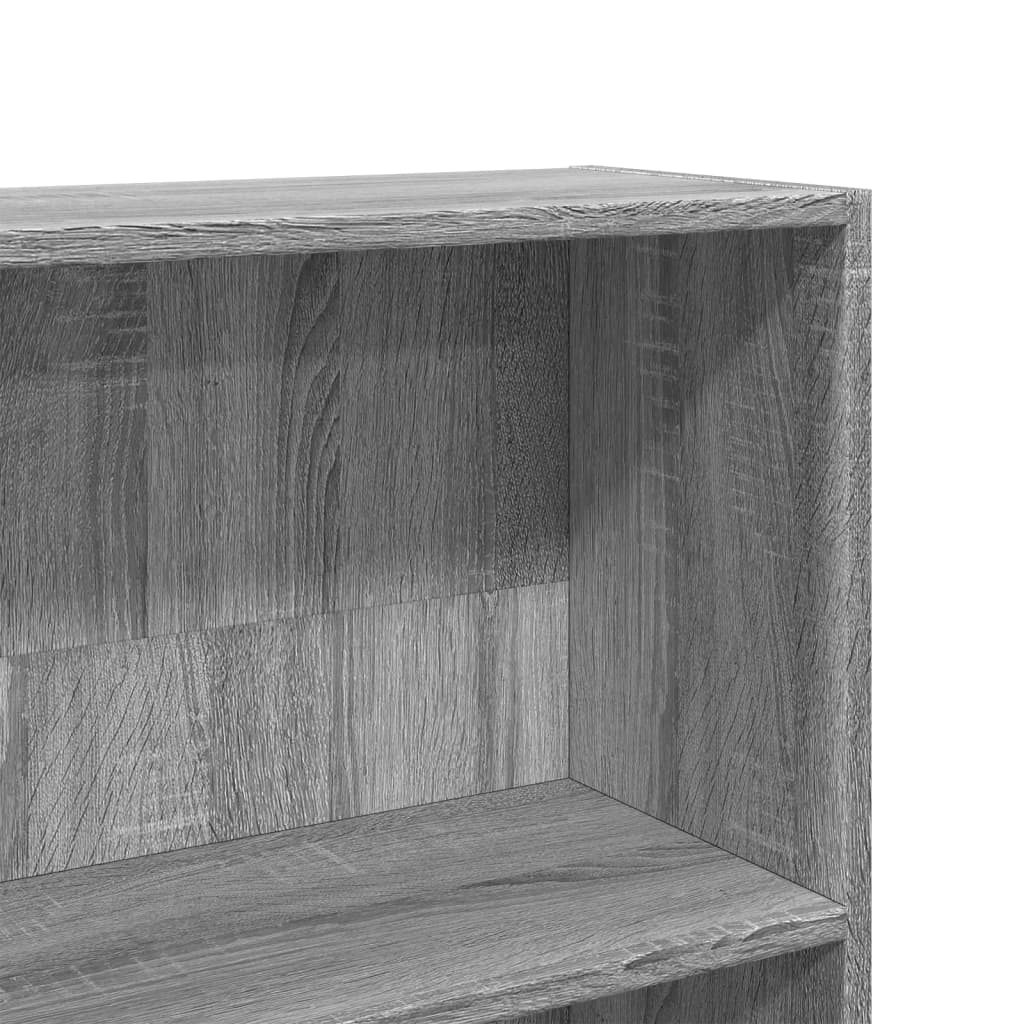 vidaXL Bücherregal Grau Sonoma 80x24x143 cm Holzwerkstoff