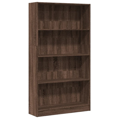 vidaXL Bibliothèque marron aspect chêne 80x24x143 cm en bois d'ingénierie