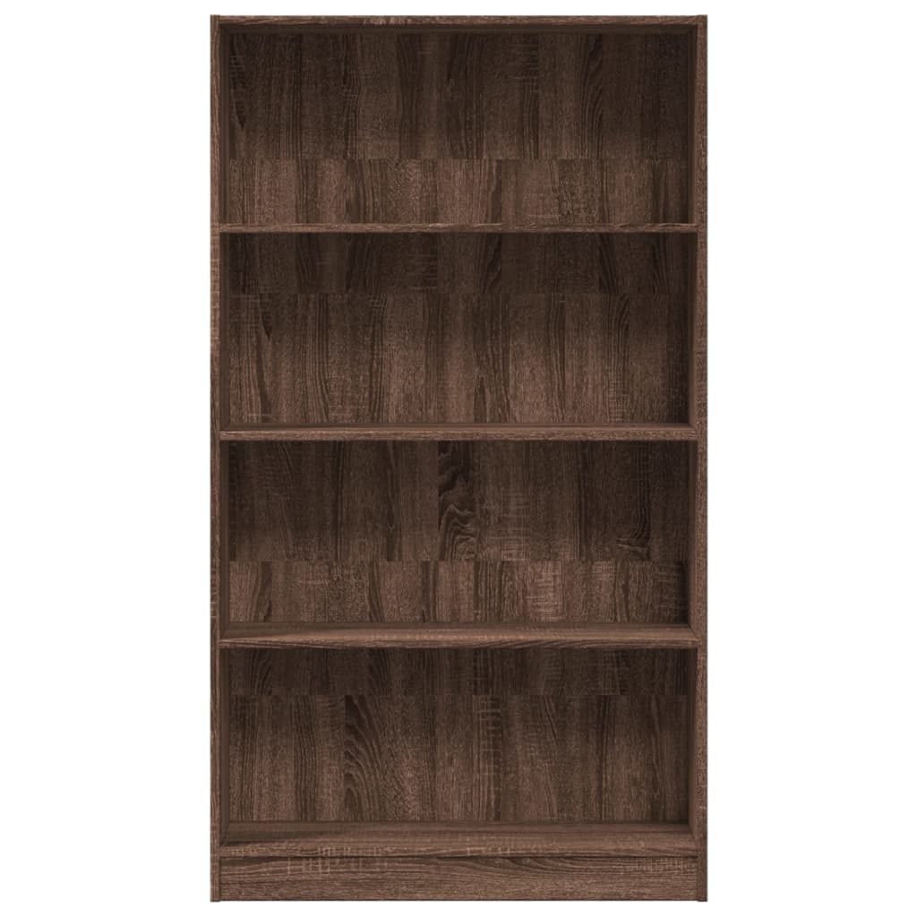 vidaXL Bibliothèque marron aspect chêne 80x24x143 cm en bois d'ingénierie