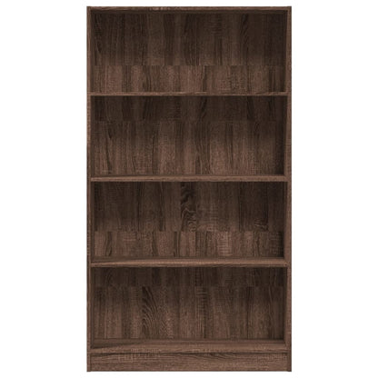 vidaXL Bibliothèque marron aspect chêne 80x24x143 cm en bois d'ingénierie
