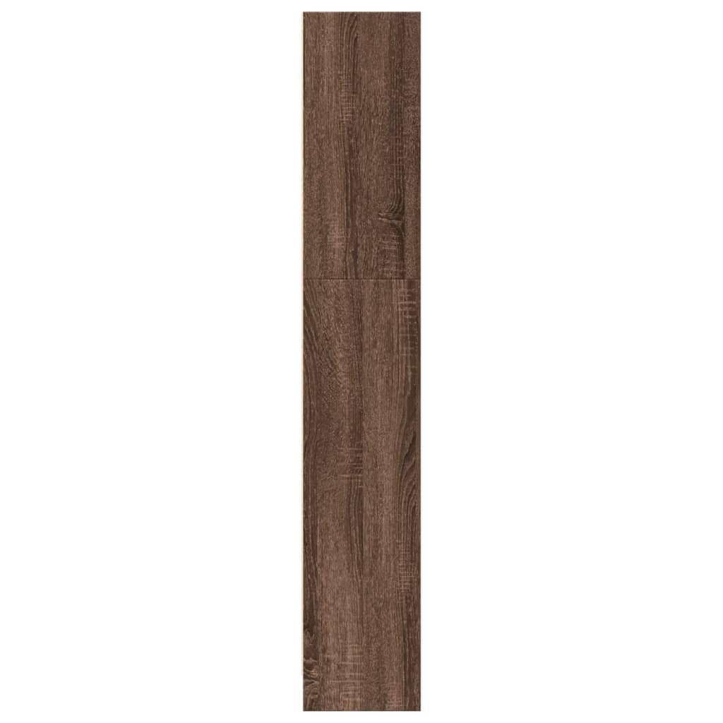 vidaXL Bibliothèque marron aspect chêne 80x24x143 cm en bois d'ingénierie