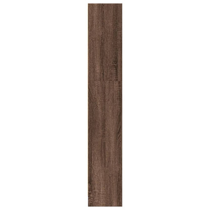 vidaXL Bibliothèque marron aspect chêne 80x24x143 cm en bois d'ingénierie