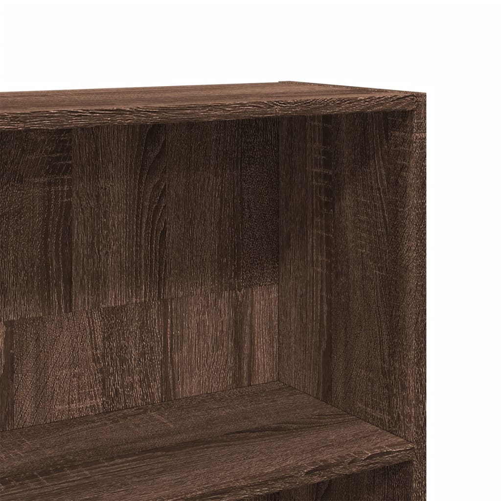 vidaXL Bibliothèque marron aspect chêne 80x24x143 cm en bois d'ingénierie